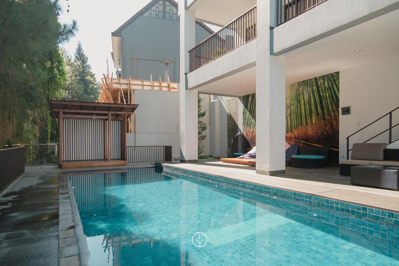Narwastu Hill View Villa 6 Bedrooms With A Private Swimming Pool Bandung Kültér fotó